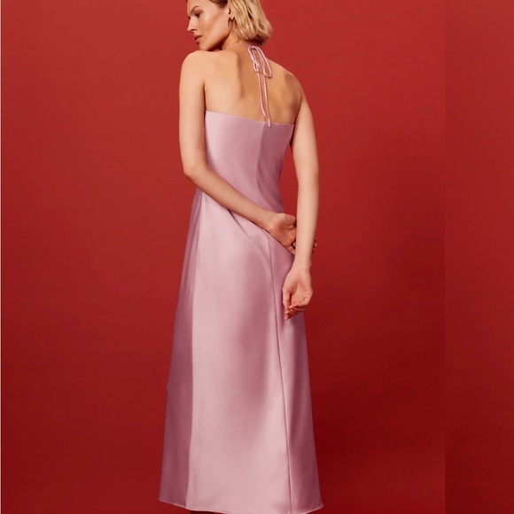 Reformation Pink Silk Slip Dress - Picture 3 of 6